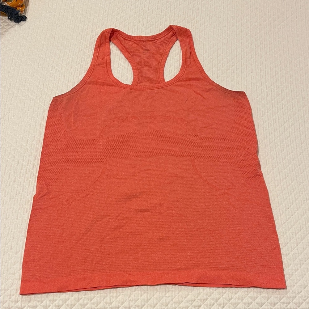 Lululemon Athletica Swiftly Vibrant Orange Tank Top
